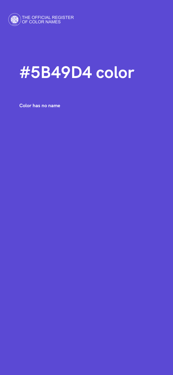 #5B49D4 color image