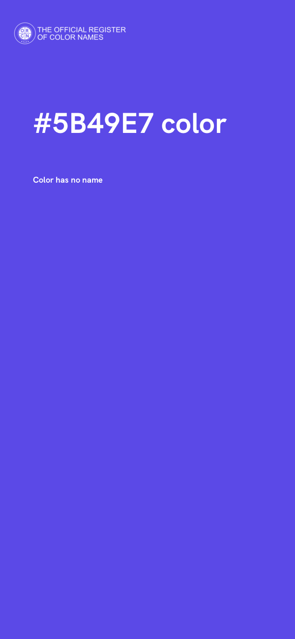 #5B49E7 color image