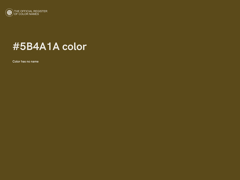 #5B4A1A color image