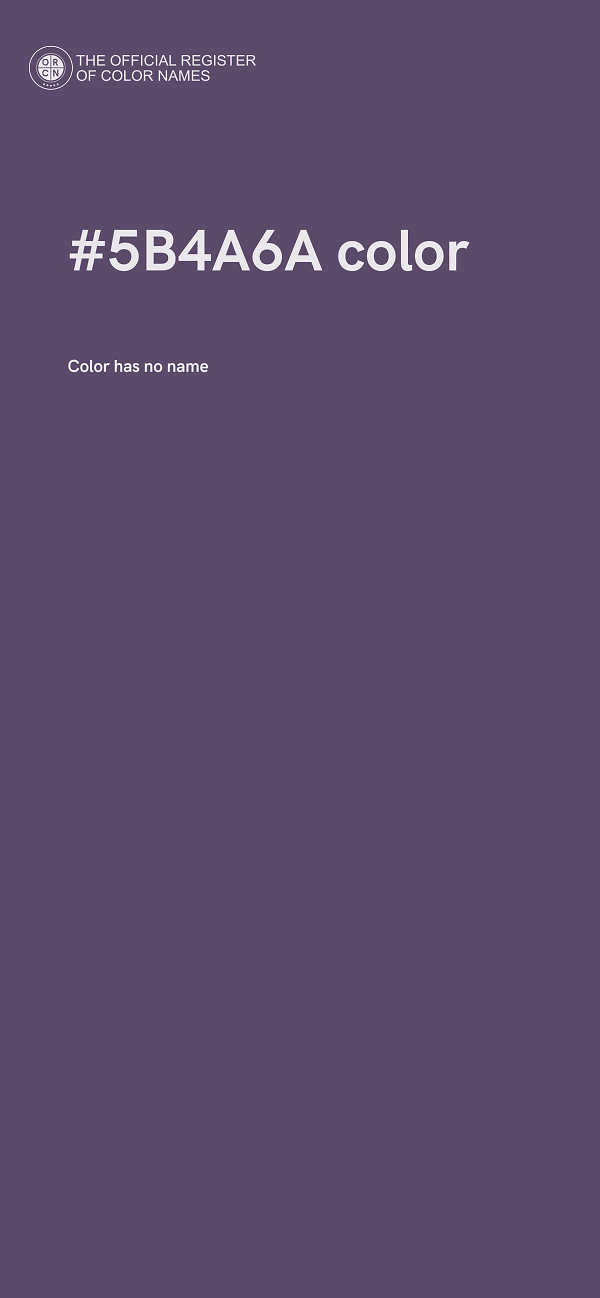 #5B4A6A color image