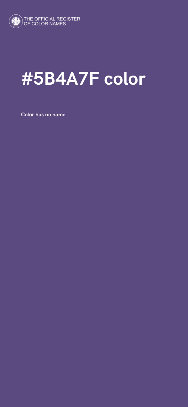 #5B4A7F color image