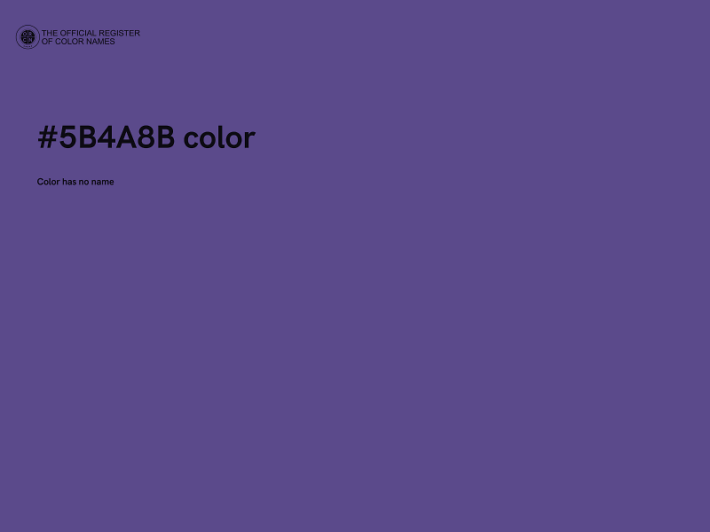 #5B4A8B color image
