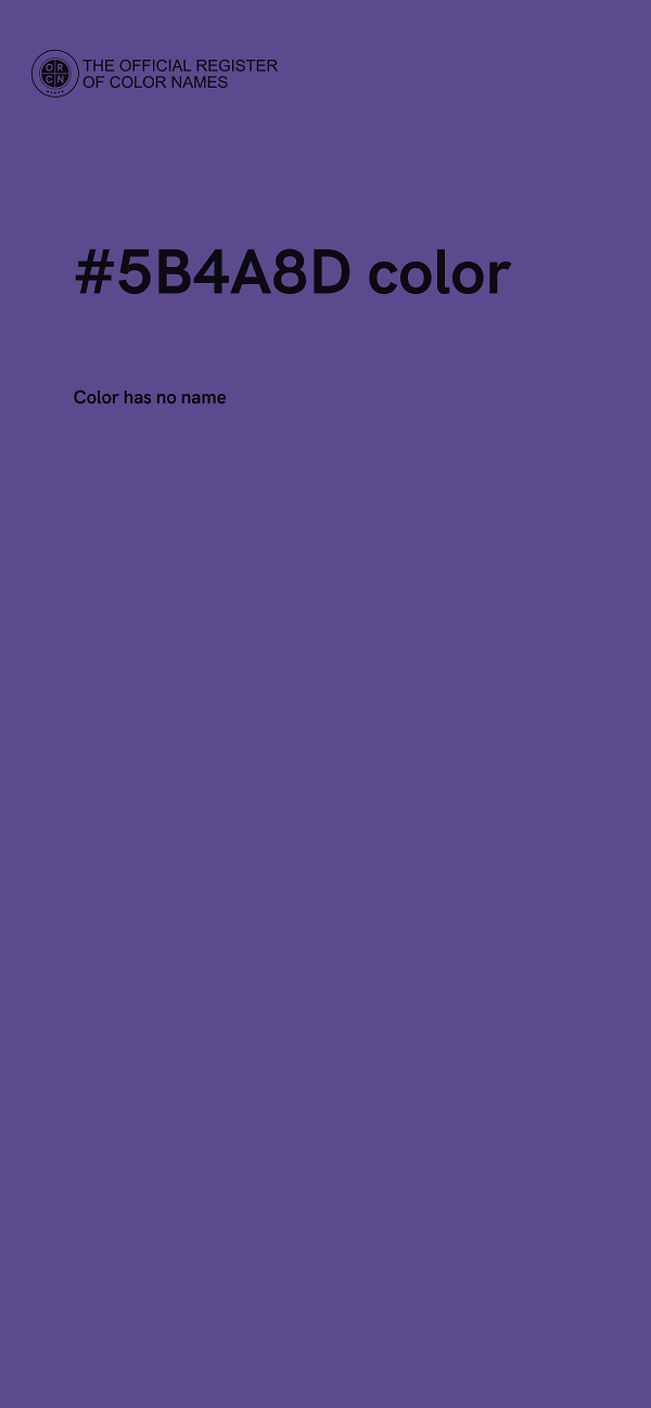 #5B4A8D color image