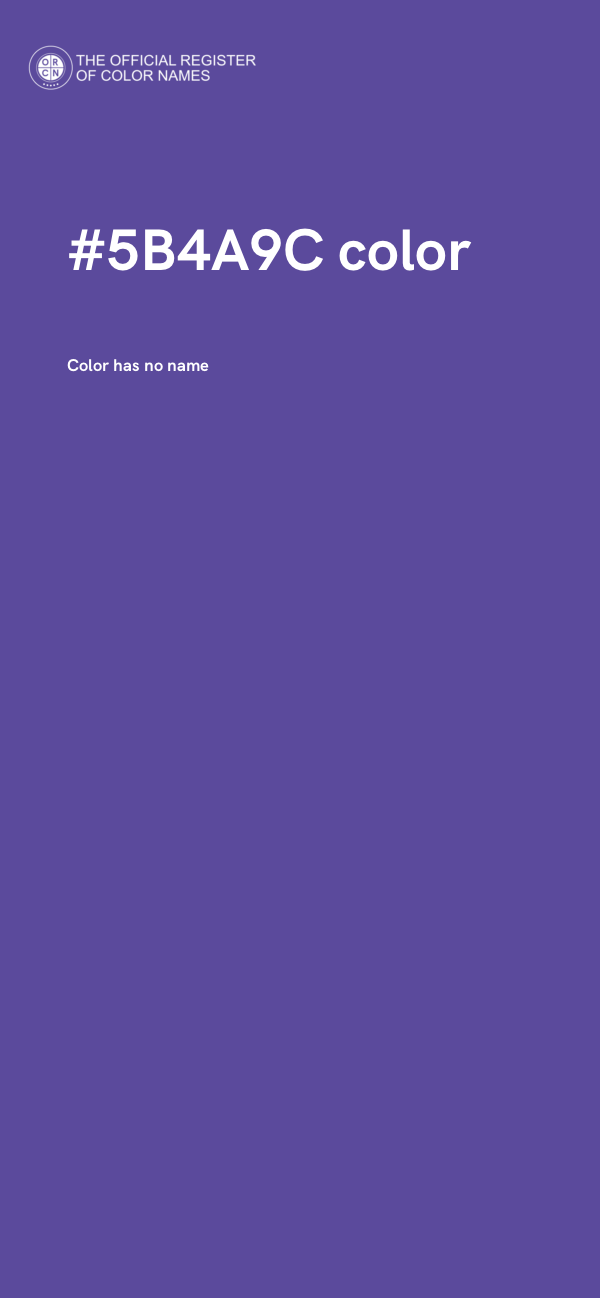 #5B4A9C color image