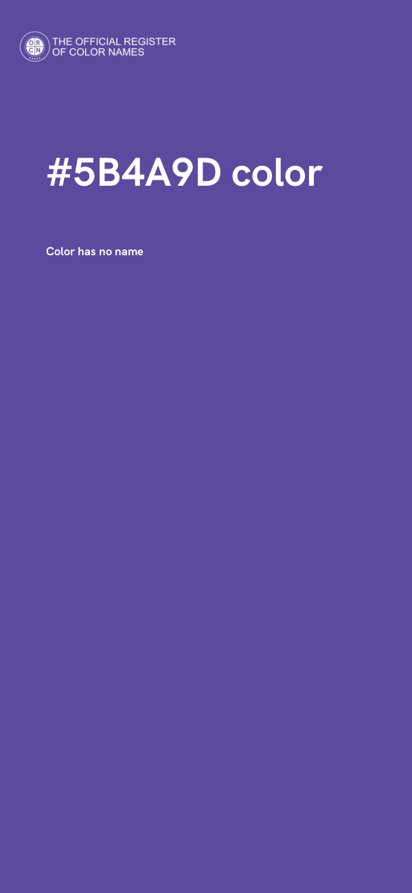 #5B4A9D color image