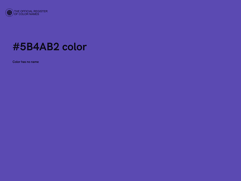 #5B4AB2 color image