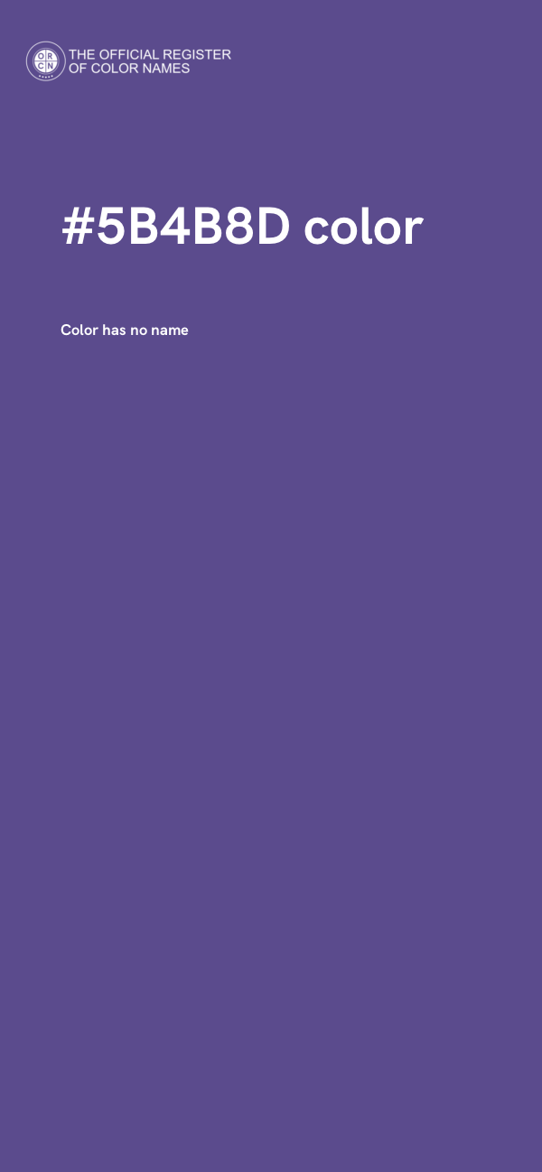 #5B4B8D color image