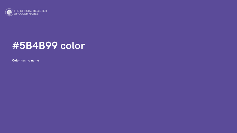 #5B4B99 color image