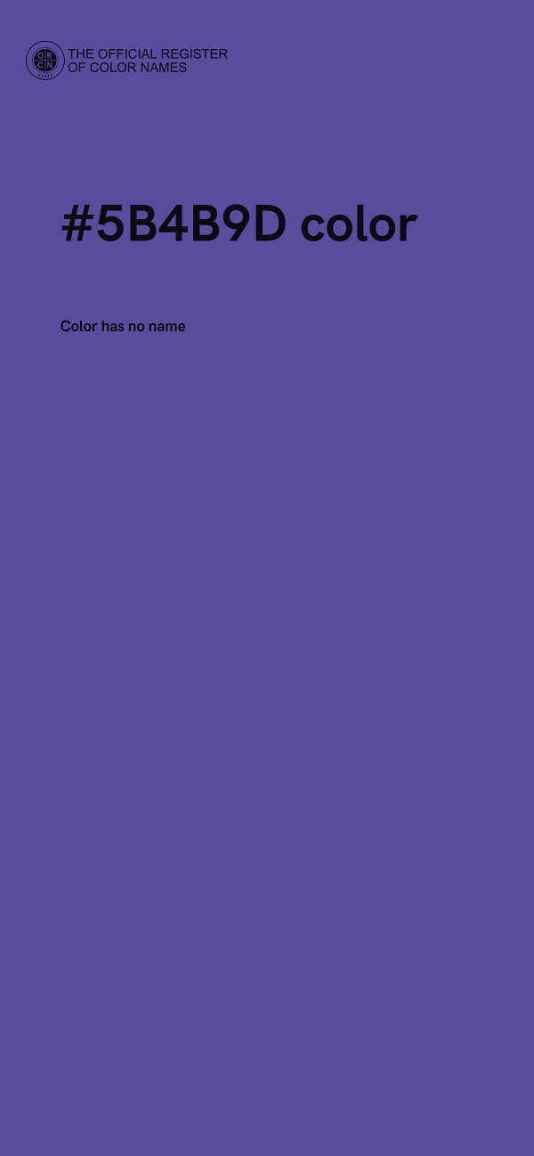#5B4B9D color image