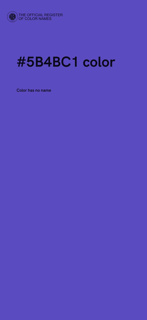 #5B4BC1 color image