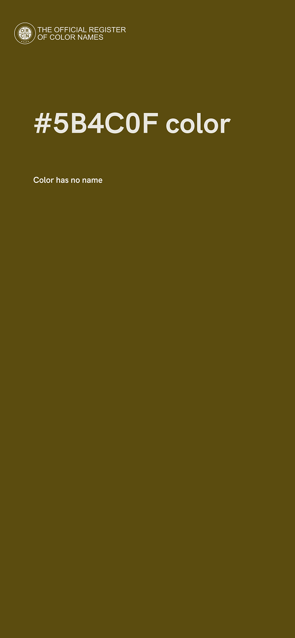 #5B4C0F color image