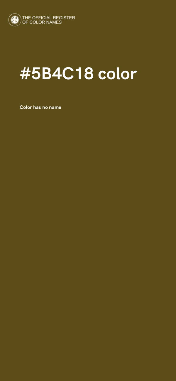 #5B4C18 color image