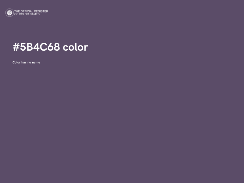 #5B4C68 color image