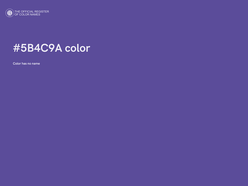 #5B4C9A color image