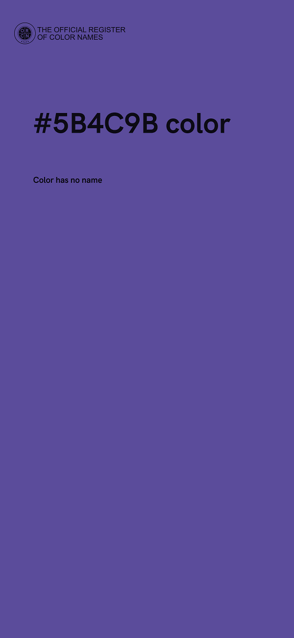 #5B4C9B color image