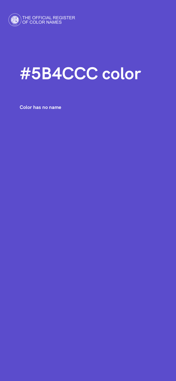 #5B4CCC color image