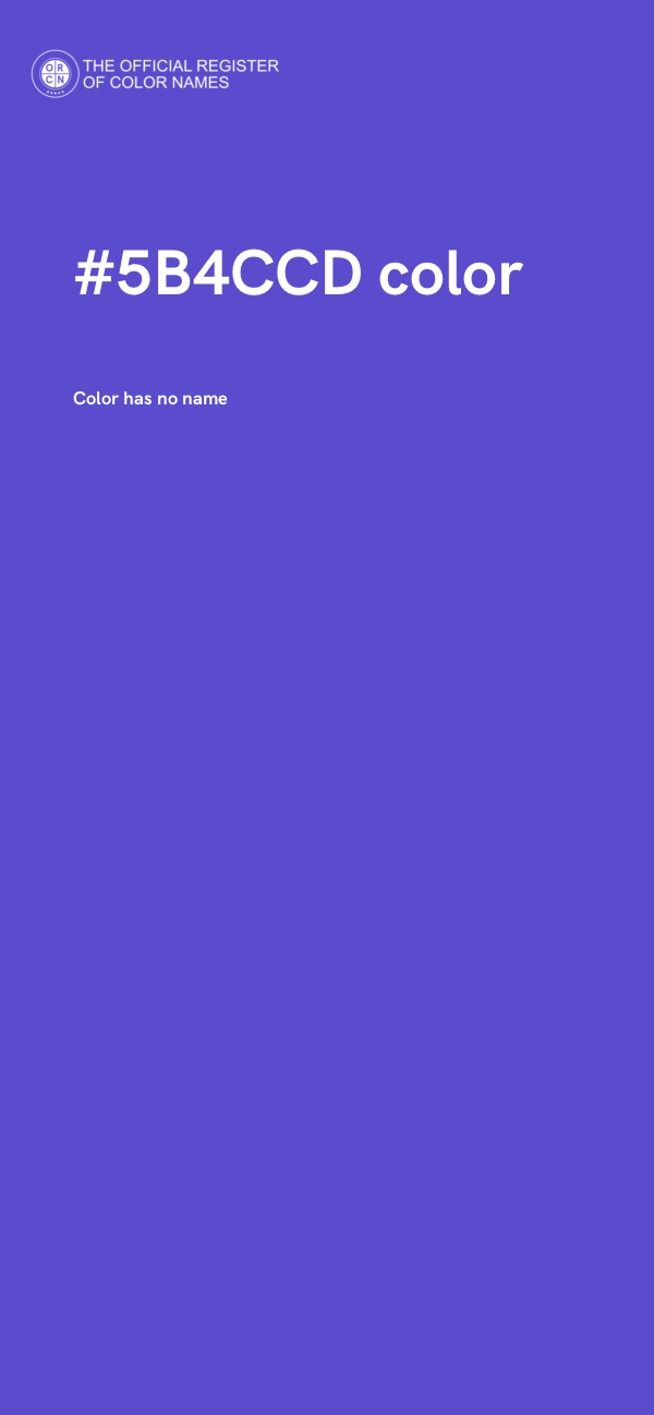 #5B4CCD color image