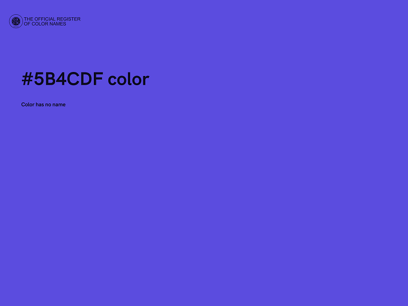 #5B4CDF color image