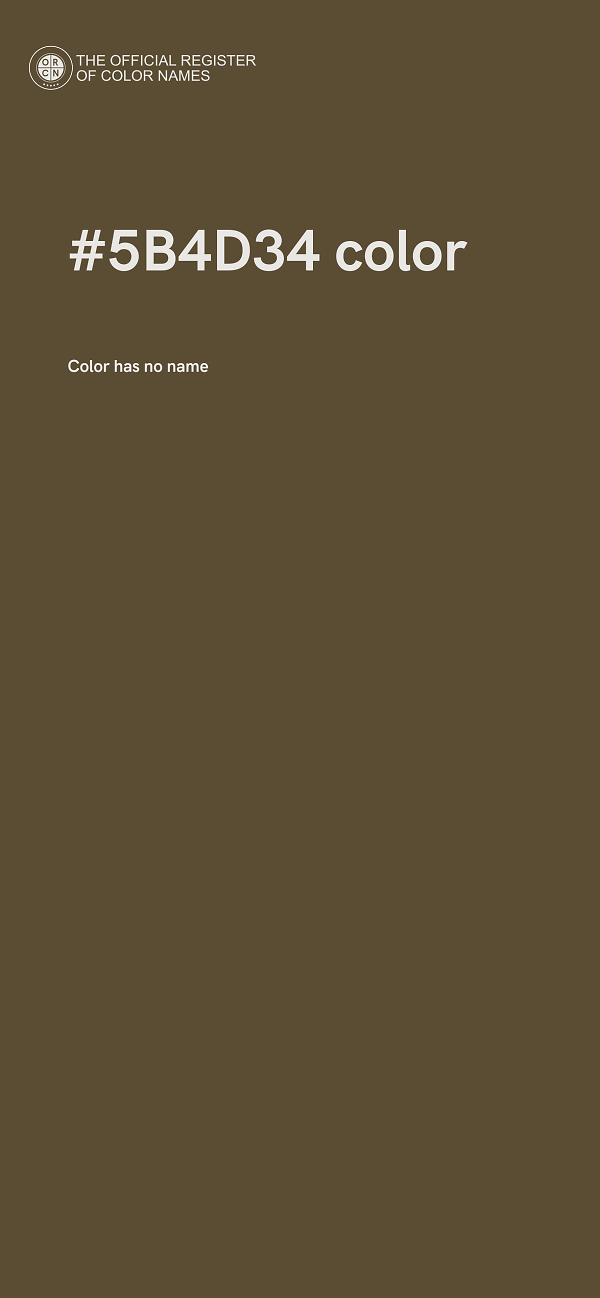#5B4D34 color image