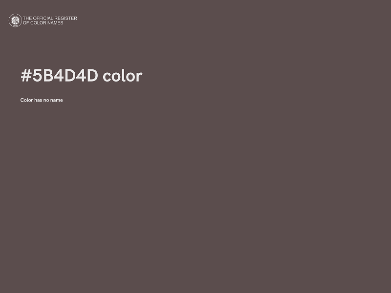 #5B4D4D color image