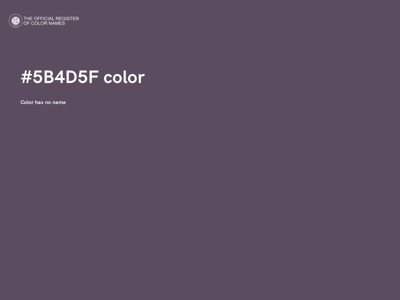 #5B4D5F color image