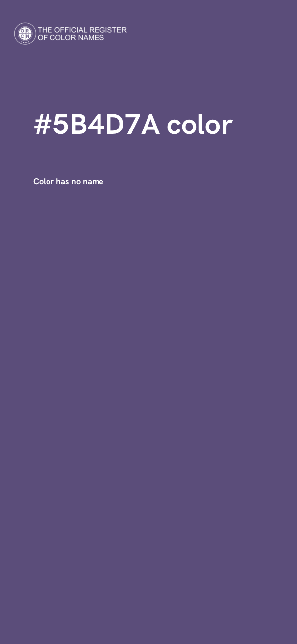 #5B4D7A color image