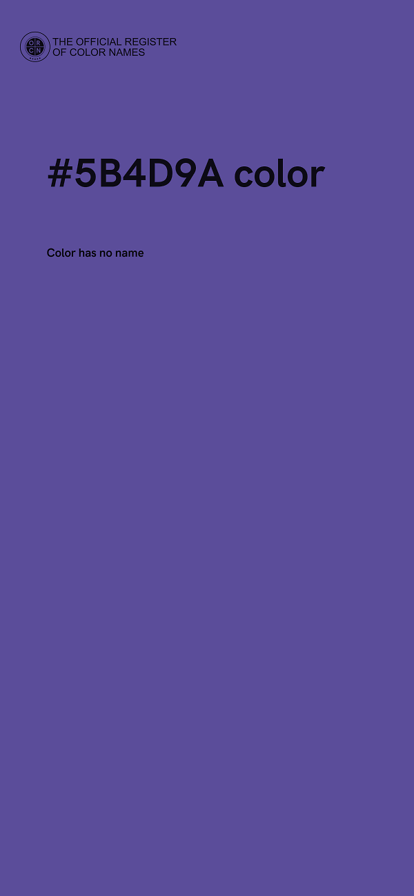 #5B4D9A color image