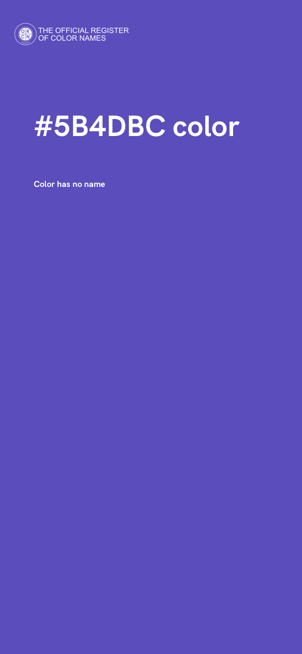 #5B4DBC color image