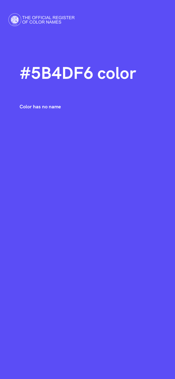 #5B4DF6 color image