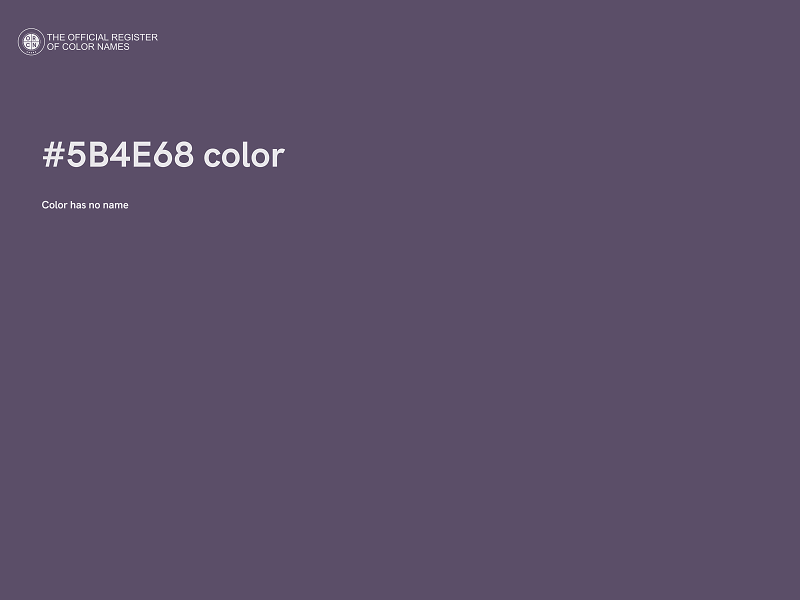 #5B4E68 color image