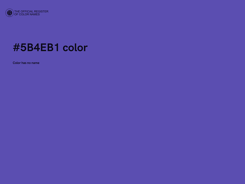 #5B4EB1 color image