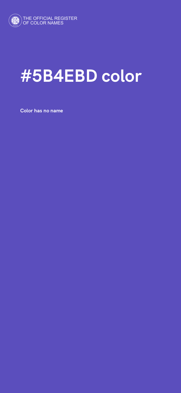 #5B4EBD color image