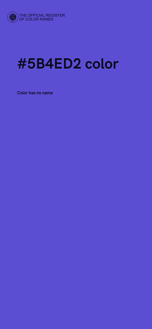 #5B4ED2 color image