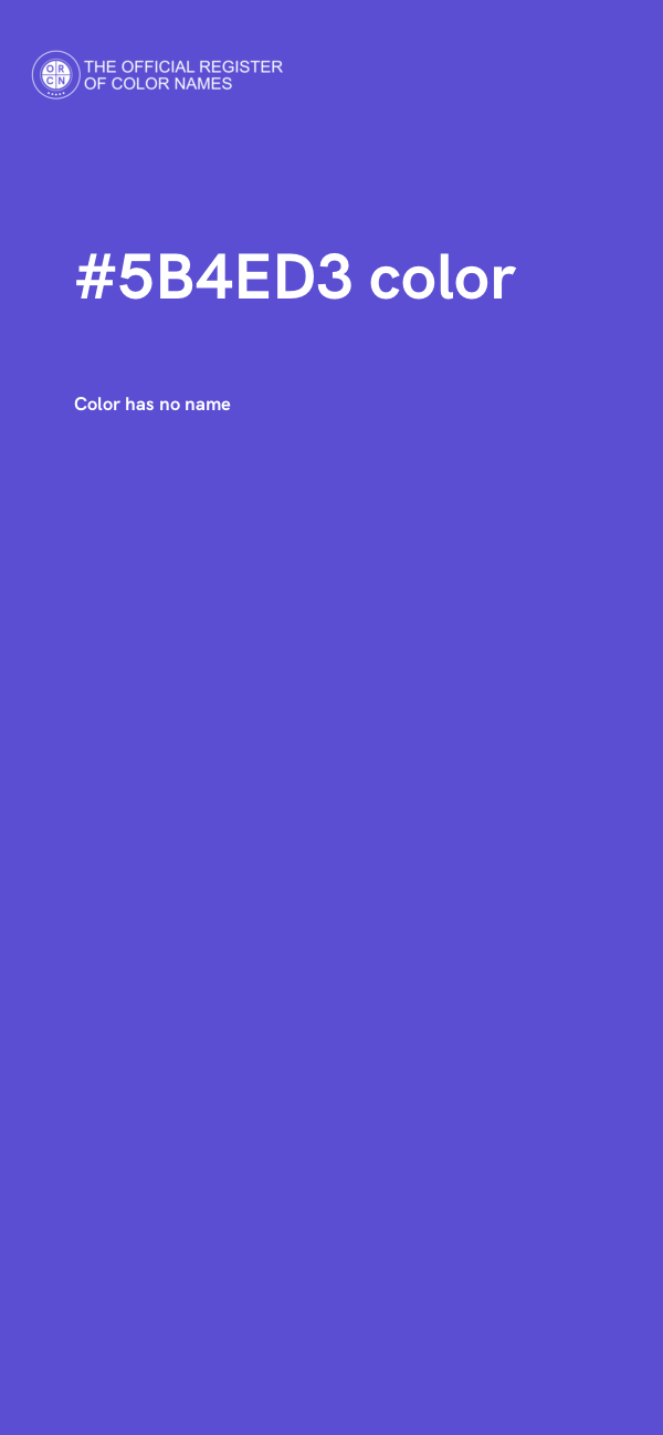 #5B4ED3 color image
