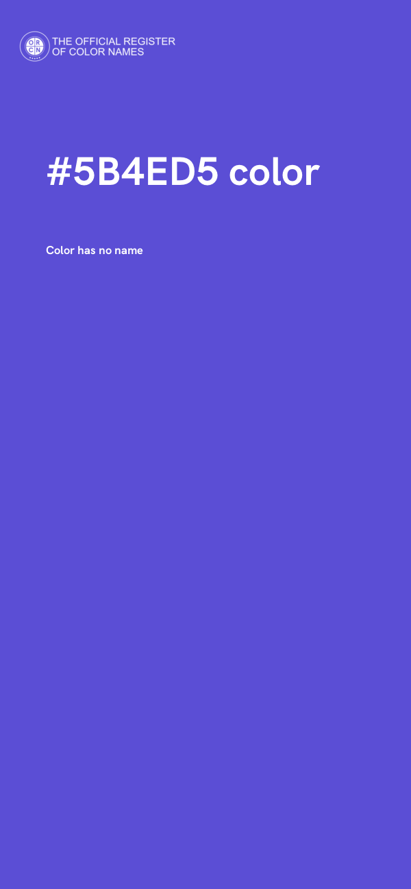 #5B4ED5 color image