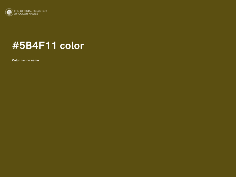 #5B4F11 color image