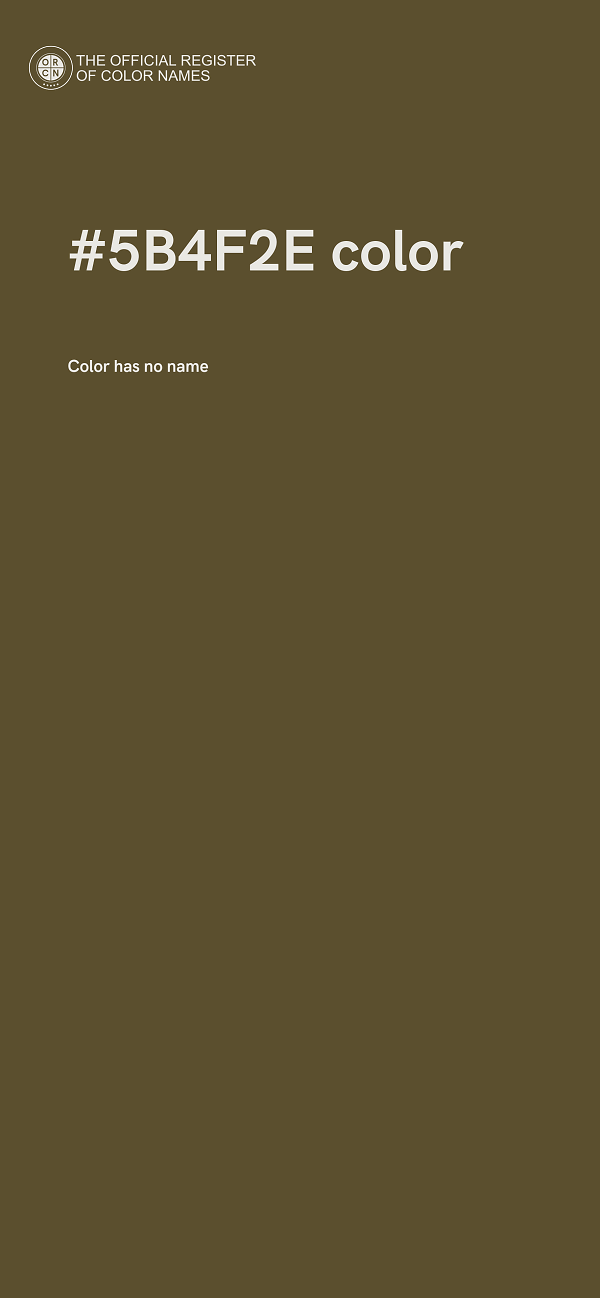#5B4F2E color image