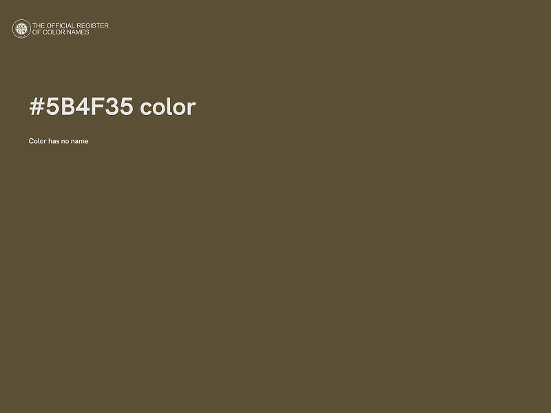 #5B4F35 color image