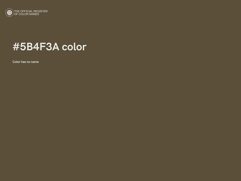 #5B4F3A color image