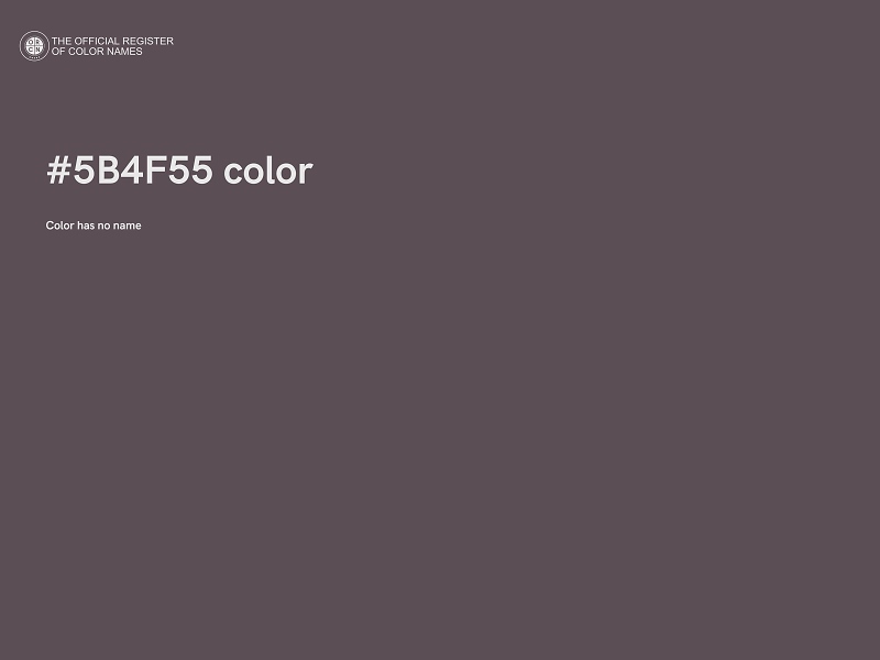 #5B4F55 color image