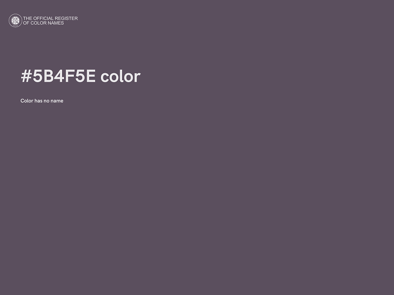 #5B4F5E color image