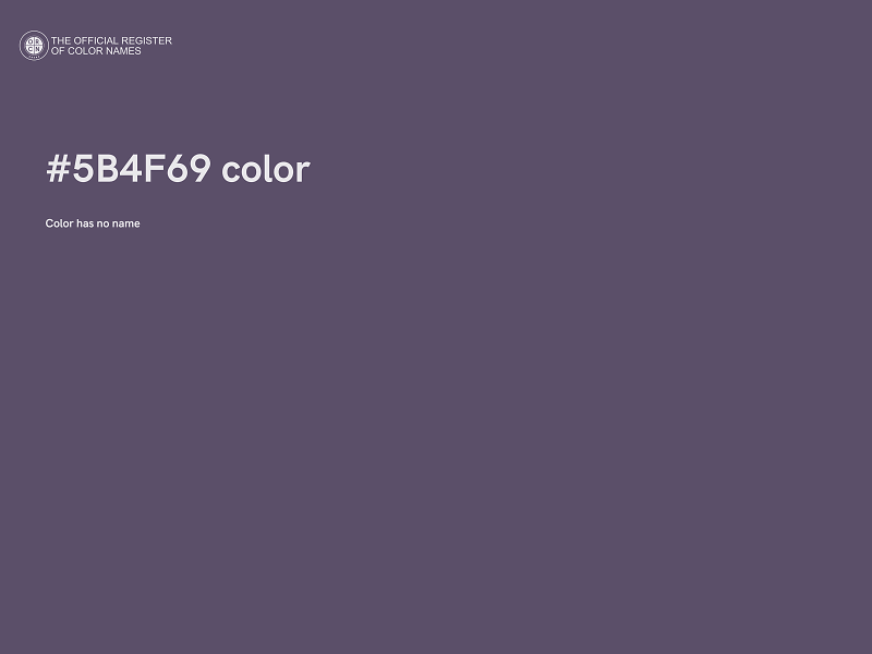 #5B4F69 color image