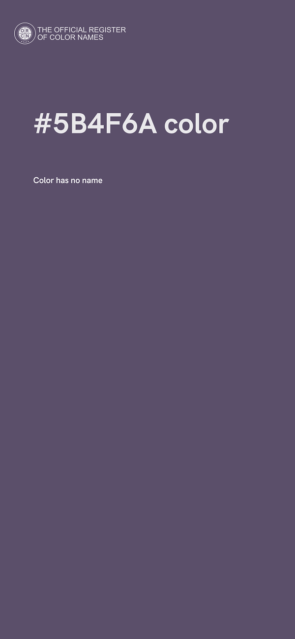 #5B4F6A color image