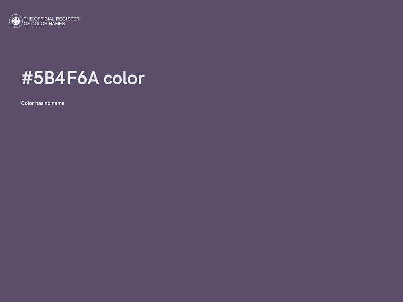 #5B4F6A color image