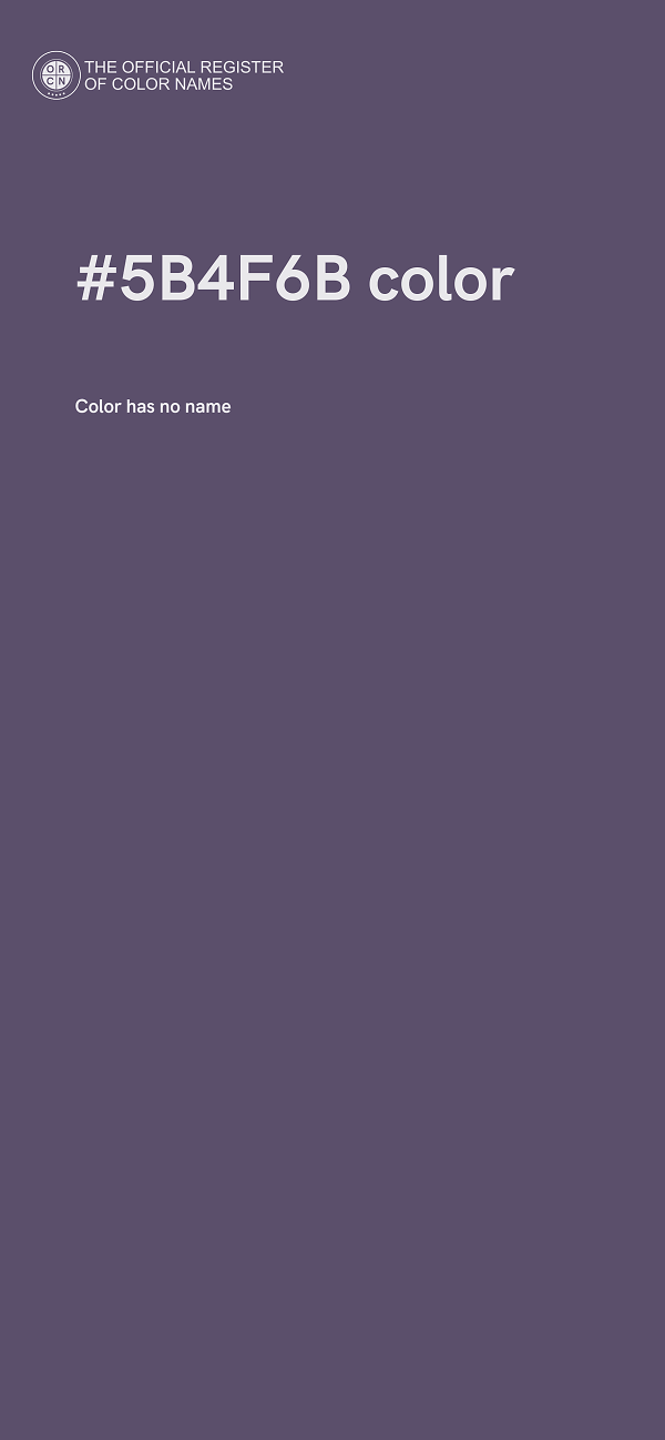 #5B4F6B color image