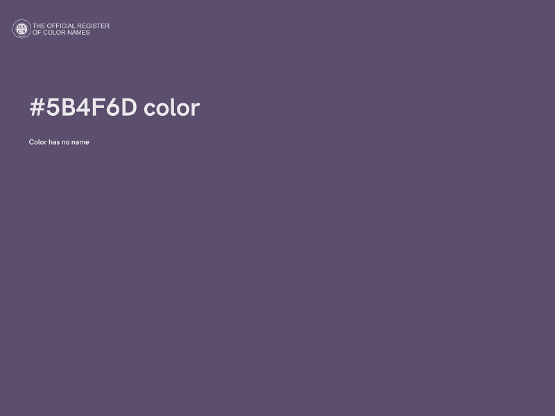 #5B4F6D color image