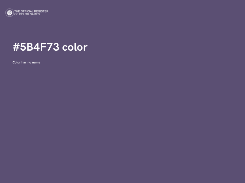 #5B4F73 color image