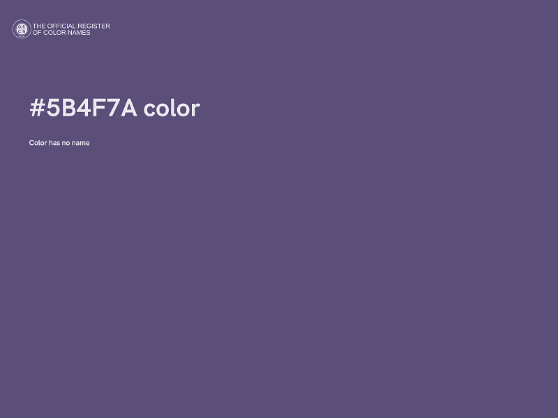 #5B4F7A color image