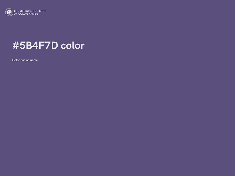 #5B4F7D color image