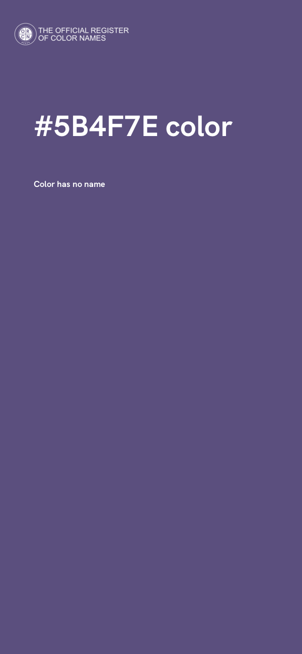 #5B4F7E color image